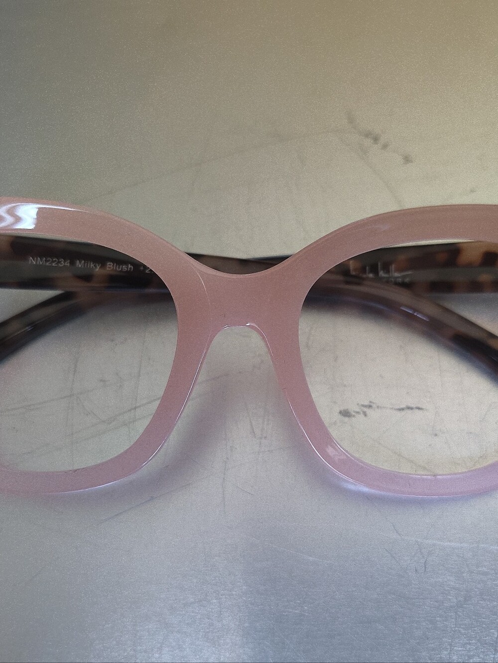 Nicole Miller Eyeglass frames ONLY Milky Blush - Picture 1 of 5